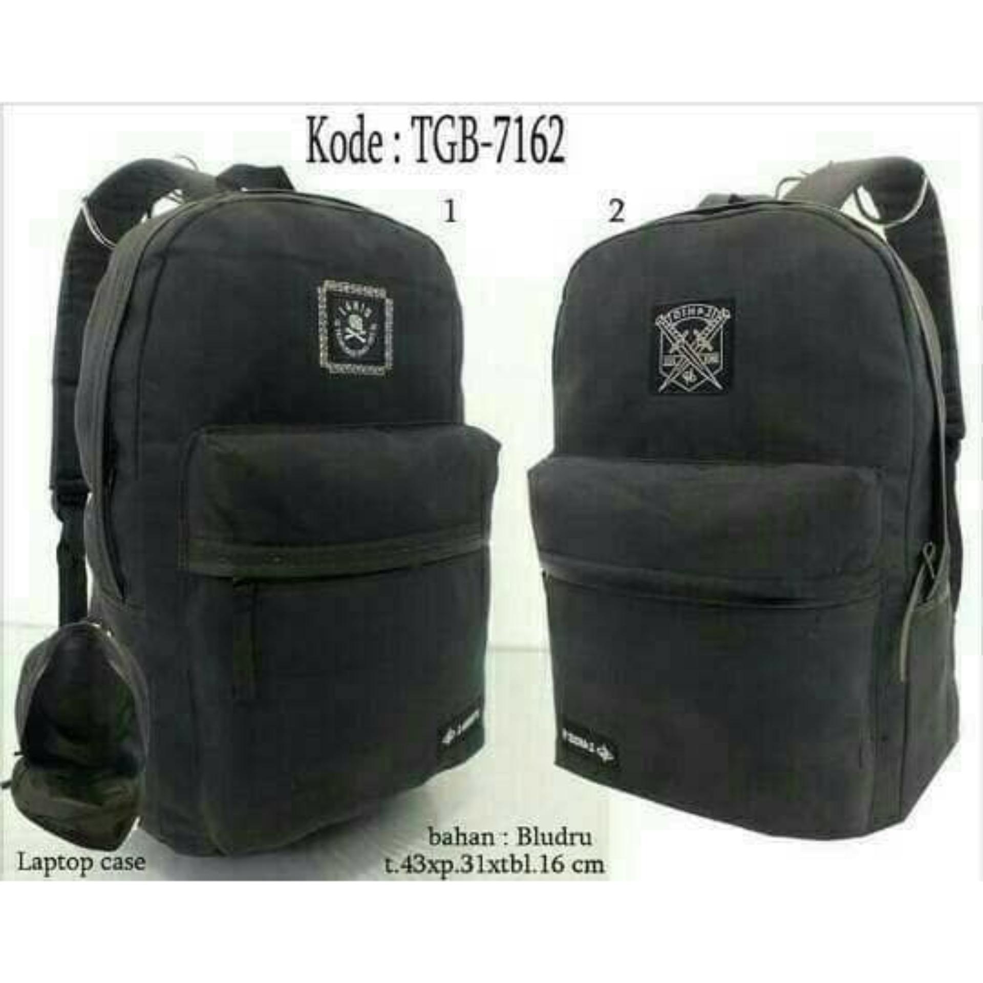 Tas ransel lahiq bludru