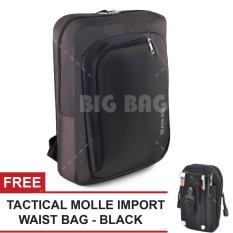 Tas Ransel Laptop Braun Fox - Expert Cave Laptop Backpack + FREE Tactical Molle IMPORT - Black Tas Pria Tas Kerja Tas Sekolah Tas Fashion Pria