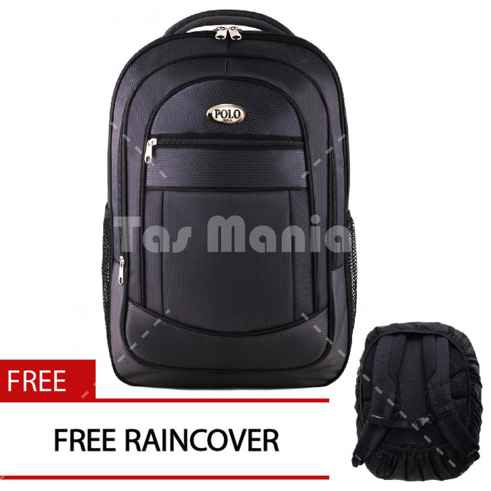 Tas Ransel Pria Polo USA King Cobra Dailypack Laptop Backpack + FREE Raincover - Grey Promo Diskon Polo Classic Milano Real Polo Power Original Alto Eiger Bodypack Consina Xiaomi Asus Palazzo Polo Team Tas Kantor Termurah Terlaris Best Seller
