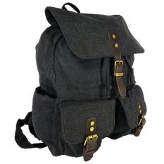 Tas Ransel / Tas Kanvas / Tas Distro / Tas Impor 6501 Black - B75db6