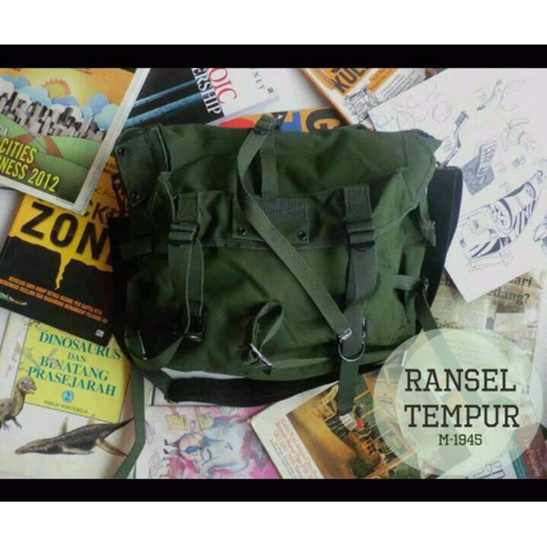 Tas Ransel Tempur TNI Hijau army tahan air