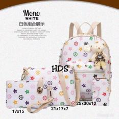 TAS RANSEL WANITA KOREAN MONO 4 IN 1 (TANPA BONEKA)