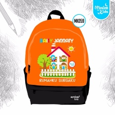 Tas Sekolah Ransel Anak Play Group PG TK SD Small Bagpack Bag Back Pack Muslim Kids Baiti Jannati