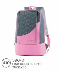 Tas Sekolah Smp Sma-Backapack Ransel Pink Abu-Tas Anak Murah Az Distro