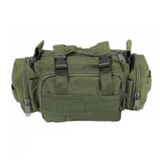 Silver Knight Tas Selempang dan Jinjing Militer Army Tactical Sling Bag or Waist Pack for Military & Travel - Green Army