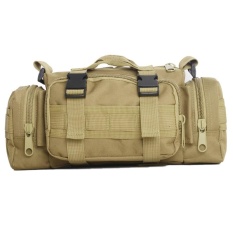 Silver Knight Tas Selempang dan Jinjing Militer Army Tactical Sling Bag or Waist Pack for Military & Travel - Khaki