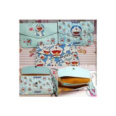 tas selempang doraemon 2 sekat bahan kulit sintetis fashion murah lucu