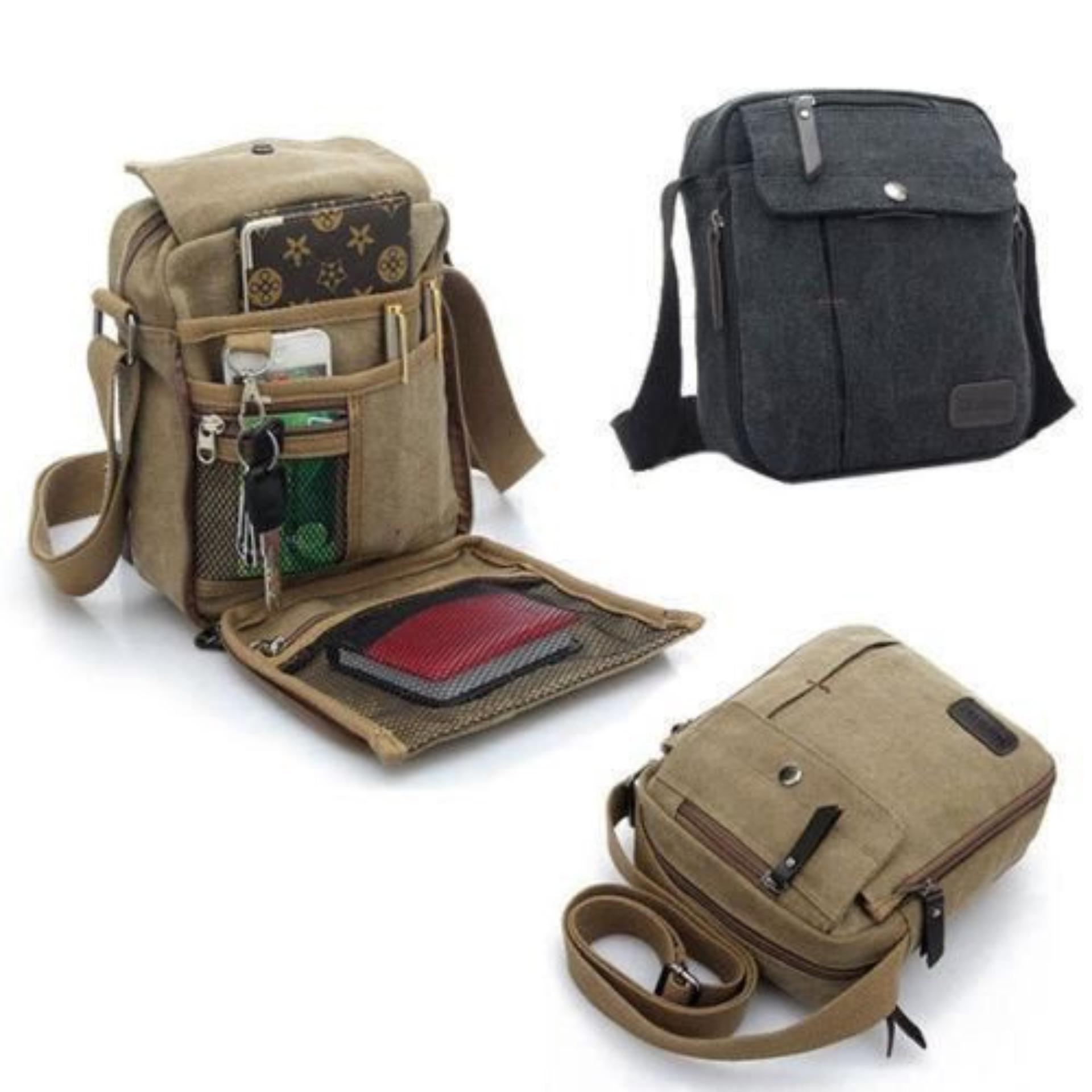 Tas Selempang Kanvas Pria /Sling Bag / Tas Slempang Cowok / Tas RYH Tas Selempang Kanvas Pria /Sling Bag / Tas Slempang Cowok / Tas RYH