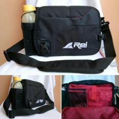 TAS SELEMPANG PRIA HITAM - MESSENGER BAG - REI 20GSRE013 ORIGINAL
