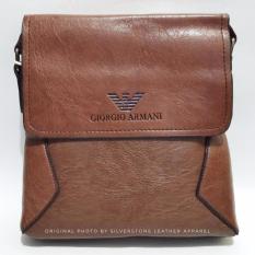 Tas Selempang Pria Kulit Premium Brown Vintage