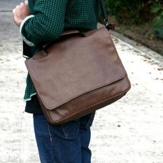 Tas selempang pria laptop charger legend warna coklat dan hitam kantor dinas kerja kampus