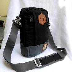 Tas Selempang Pria REI Original 20RE048 Black Grey - Free Rain Cover