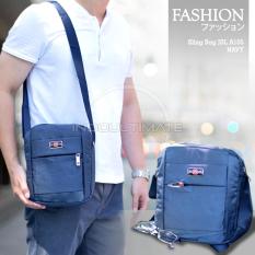 Tas Selempang Sport REAL PICTURE/Sling Bag/Outdoor/Slempang Messenger/Shoulder Bag Unisex JSL-A105 - Navy