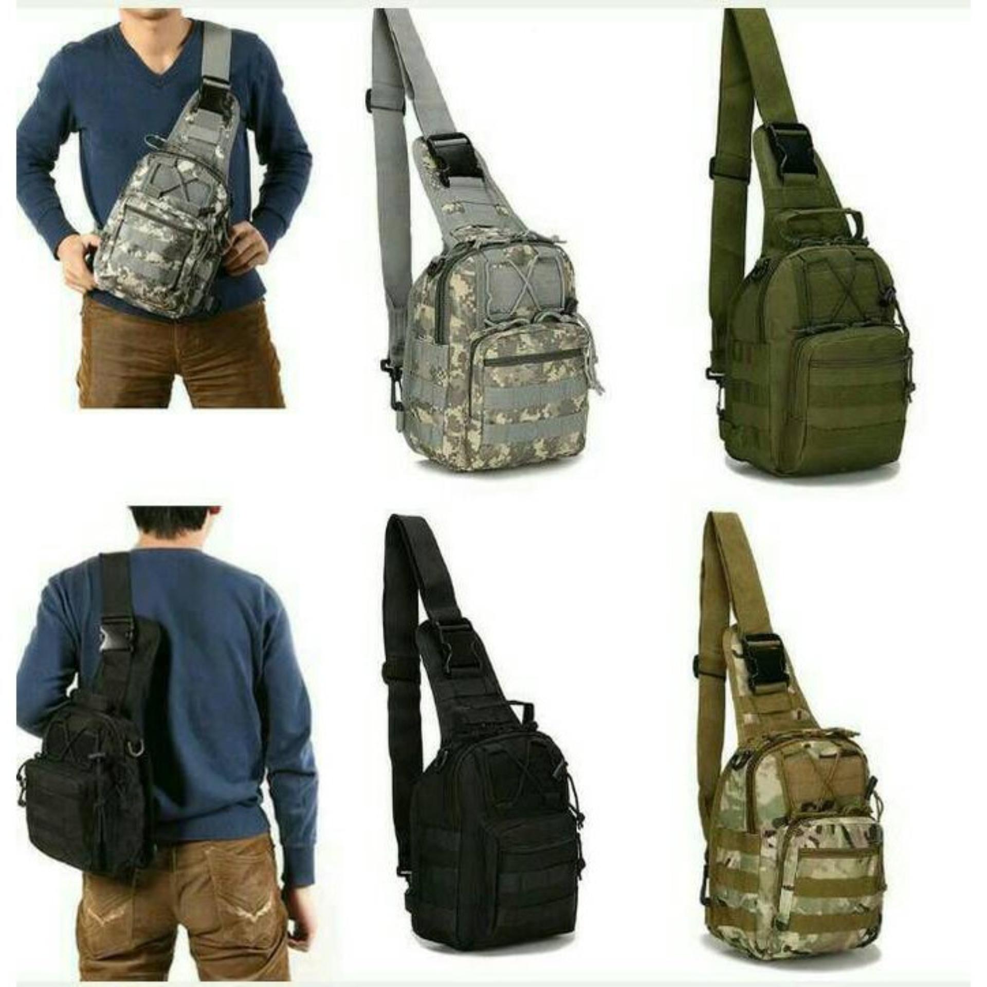 Tas Selempang / Tas Tactical Cowok Pria Unik / Tas Army Militer Military Bag