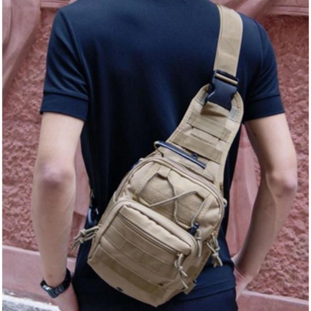 Tas Selempang / Tas Tactical Cowok Pria Unik / Tas Army Militer Military Bag