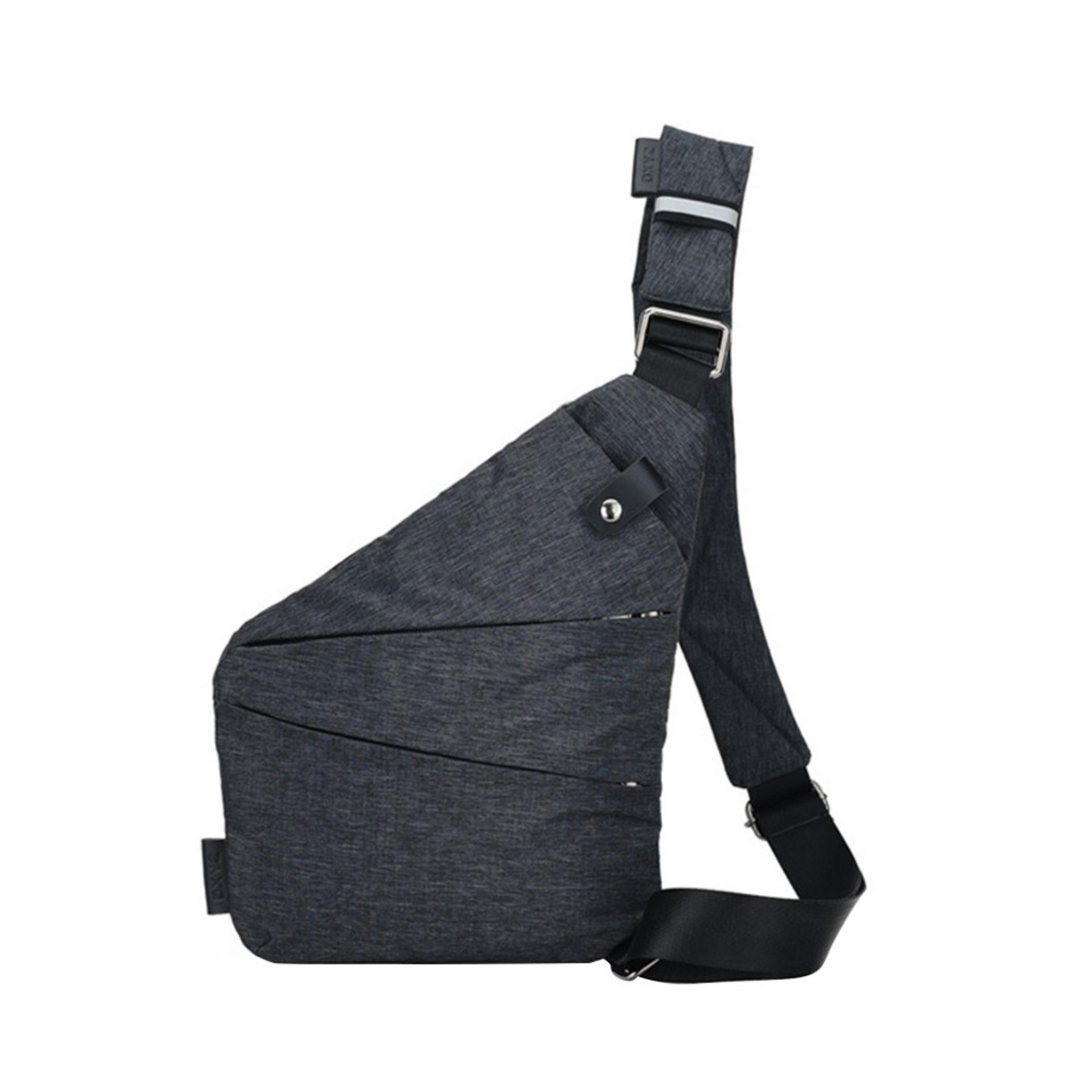 Tas Selempang Pria Crossbody Chest Sling Bag Men Anti Theft - Hitam