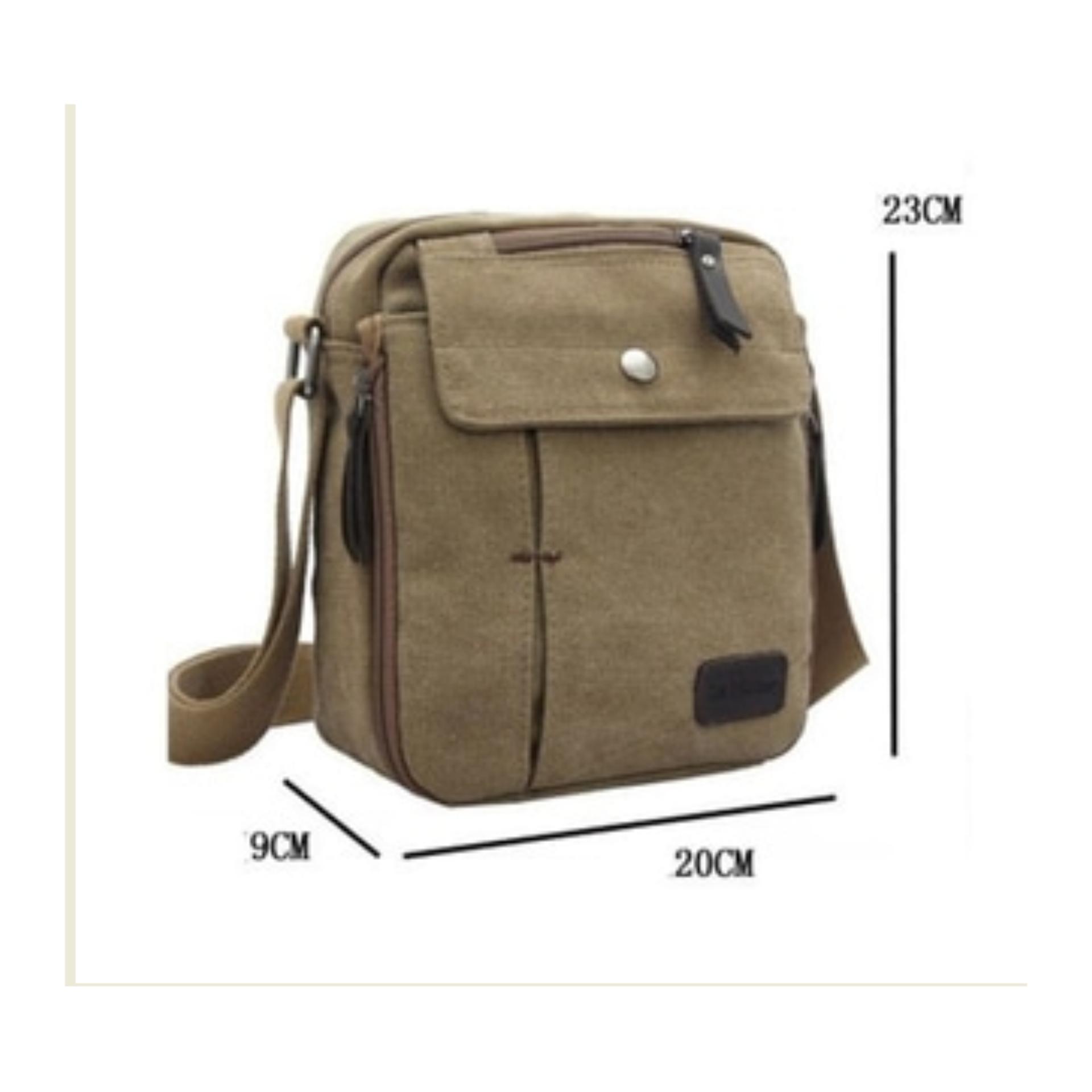 Tas Slempang Pria / Tas Kanvas / Sling Bag / Tas Selempang Cowok