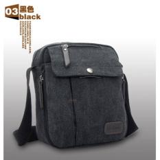 Tas Slempang Vintage Serbaguna Multifungsi Bahan Tebal - Hitam