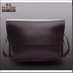 Tas Pria Batam Multifungsi Kulit Selempang Batam Sling Bag Messenger Crossbody Peigrid - Brown