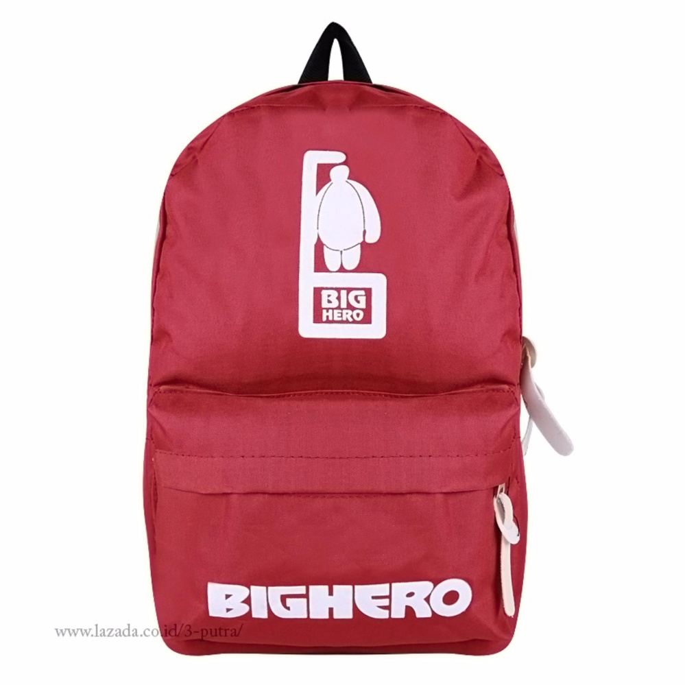 Tas  / Tas Ransel / Tas Punggung / Backpack / Travel Bag - Wanita ( 3P Big Hero BackPack ) -  Red