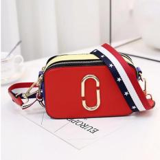 Tas trendy import SQ8025 Tas selempang wanita Tas batam murah meriah Hitam Merah