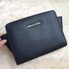 tas wanita branded selempang pinggang fashion cewe lucu unik korea keren cantik cewek murah kado import M*K MINI HITAM