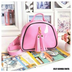 Amelia Olshop - Tas wanita Jelly Adinda - Pink