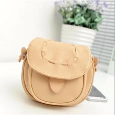 Korean Fashion Style Tas Wanita Batam Model Retro Handbag Candy Color Import - Cream