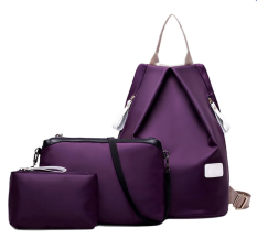 Tas Wanita Batam Branded Selempang Terbaru 3 pcs Waterproof Nylon Oxford Bags Backpack