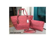 tas wanita original MANGO croco set dompet