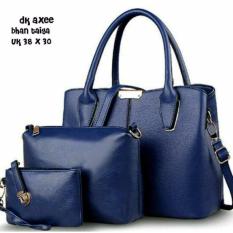 Tas Wanita Paket 3 in 1 - High Quality PU Leather Korea Elegant Bag Style