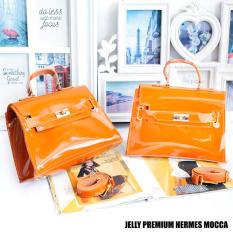 Tas Wanita Sling Bag Jelly Premium Hermes - Mocca