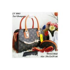 Tas Wanita,Tas Murah,Tas Branded,Tas KW Cantik,Handbag,LV Monocoklat