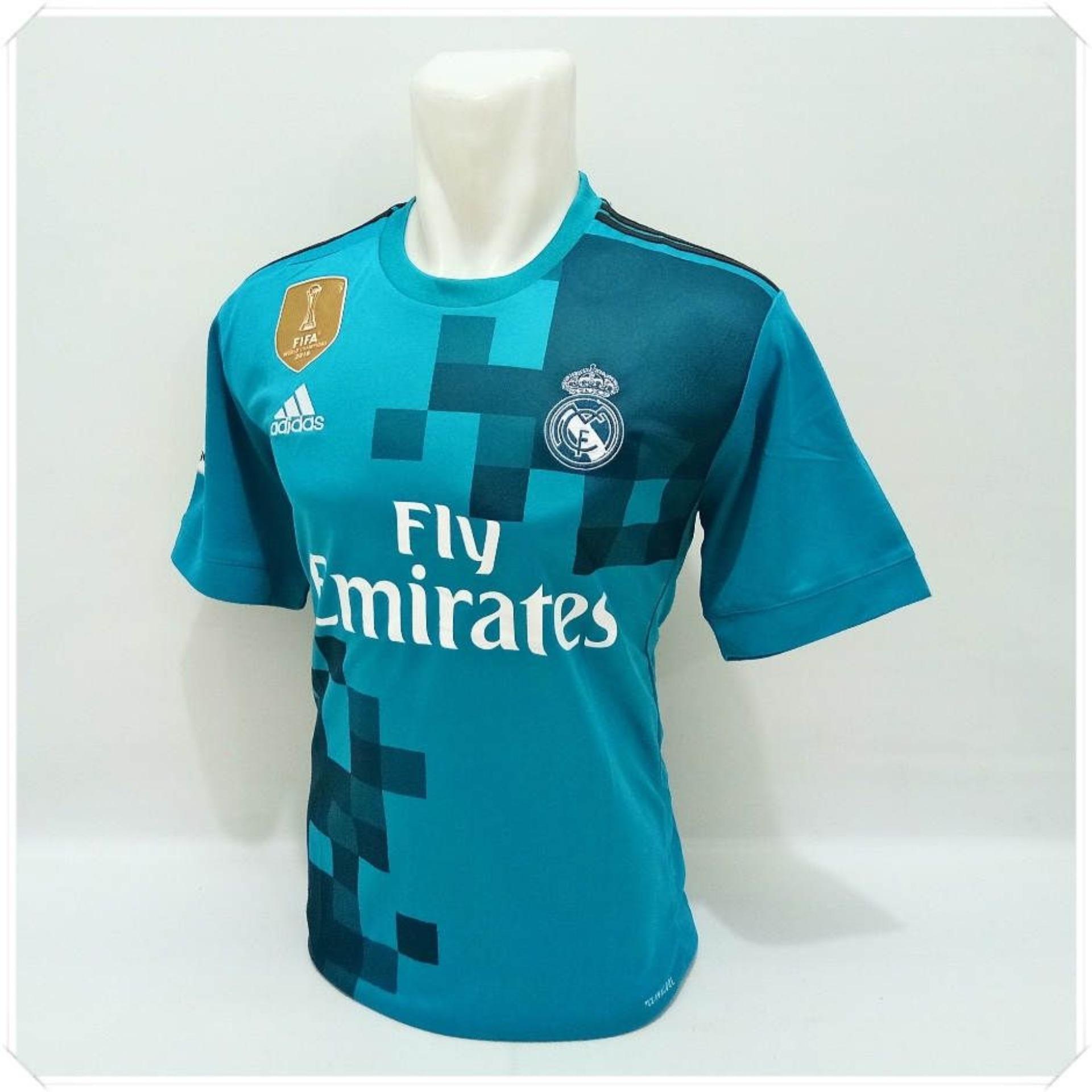 TBK fashion - Jersey Bola Kaos Olahraga Kaos Bola T-Shirt footbaal futsal Murah  Madrid 3RD 17/18