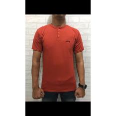 TBK Fashion - Kaos Polos Pendek O Neck Kancing Murah Terbaru Simple