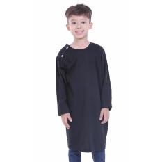 TDLR Baju Muslim Anak Laki-laki / Baju Koko Anak Laki-laki - Bahan Cotton Combed - White Button Kurta - TGG 1118