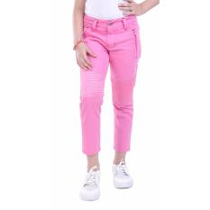 TDLR Celana Jeans Panjang Anak Perempuan - Bahan Denim - Pink Moto - TYA 4039