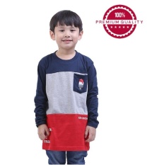 TDLR - Kaos / T-shirt Anak Laki-Laki Biru Kombinasi - TBN 0221