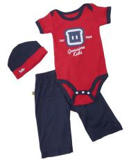 TDLR TGP 0721 baju stelan bayi - bahan cotton combed - lucu dan bagus (Red)
