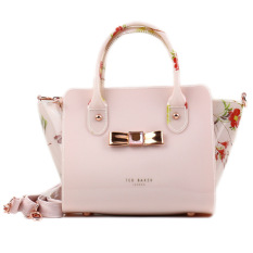 TED BAKER Wanita Berkualitas Tinggi Tas Jinjing Serbaguna Tas Pundak (Merah Muda)