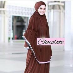 Telekung Impor - Mukena Polos - Cotton Viscose beralun silky - Milo