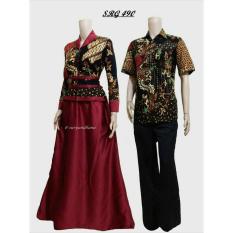 Terbaru!! Sarimbit Batik Solo. Couple Gamis Batik Alena Series