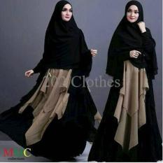 Terbatas Keke Hitam- Baju Muslim Gamis Maxi Syari Keke Black Termurah