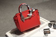 Terkenal Tas Model Hermes Korea Fashion Style Perempuan Tas Pernikahan Warna Merah Jinjing