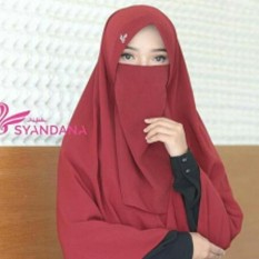 TERLARIS !! Cadar Tali Niqab Niqob Wolfis Wolpeach Kualitas Premium - 1 Layer