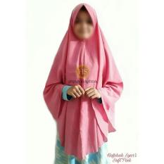 TERLARIS Hafshah Syar'i Soft Pink Khimar Wolfis Pet Antem Sepaha by Hijab Syahida