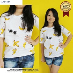 TERLARIS Kaos Banana Anak Lengan Pendek Umur 2-12 Tahun - Premium Produk - Best Quality