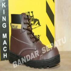 TERMURAH 59 900 Sepatu Boots Caterpillar Safety High Sintetis Licin Original Bandung