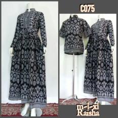 Termurah!!! Baju Batik Couple Model Gamis Sarimbit Raisha Batik Keren