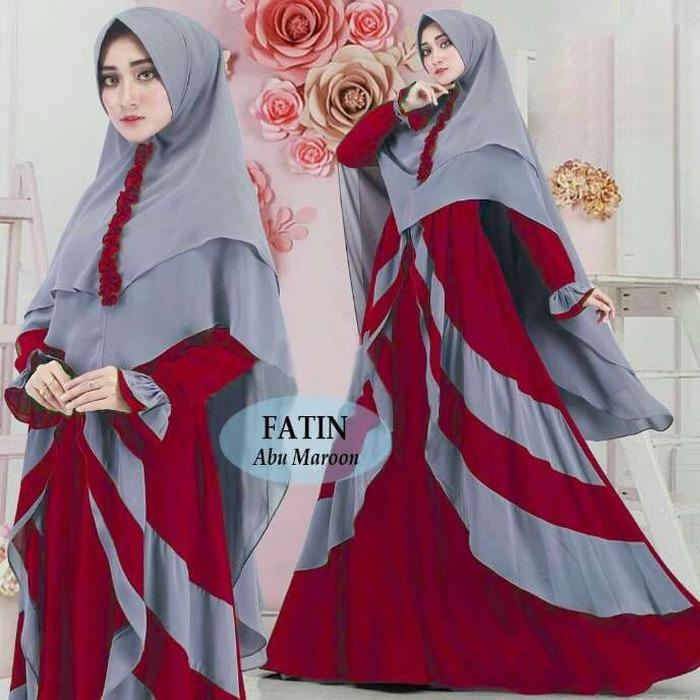 TERMURAH BAJU BUSANA MUSLIM GAMIS FATIN SYARI MOCCA MAROON BERGO SOFT PED BAJU BUSANA MUSLIM GAMIS FATIN SYARI MOCCA MAROON BERGO SOFT PED